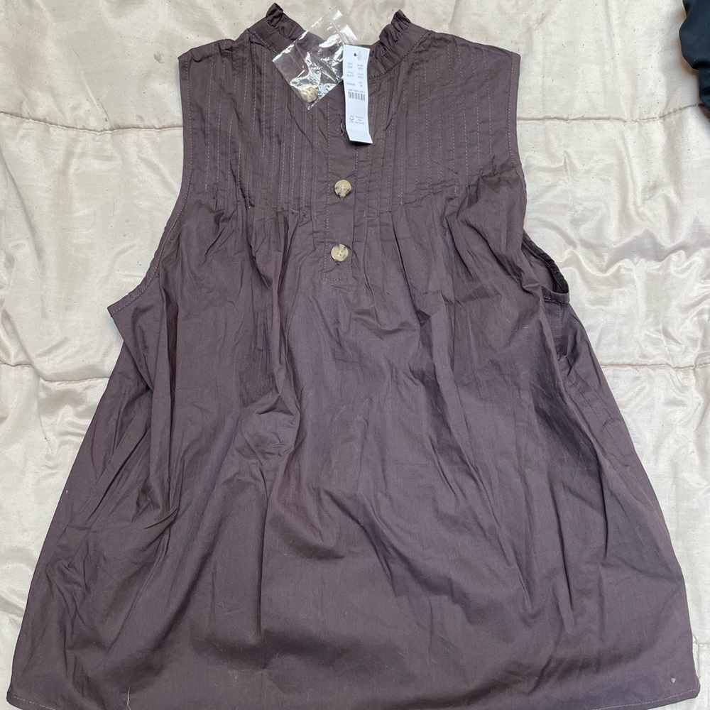 NWT J Crew Pintuck Blouse M